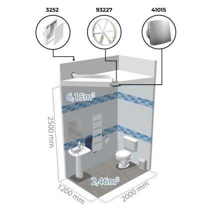 Dalap 41016 - Ventilatore assiale con temporizzatore 100 BFAZ 16W/230V