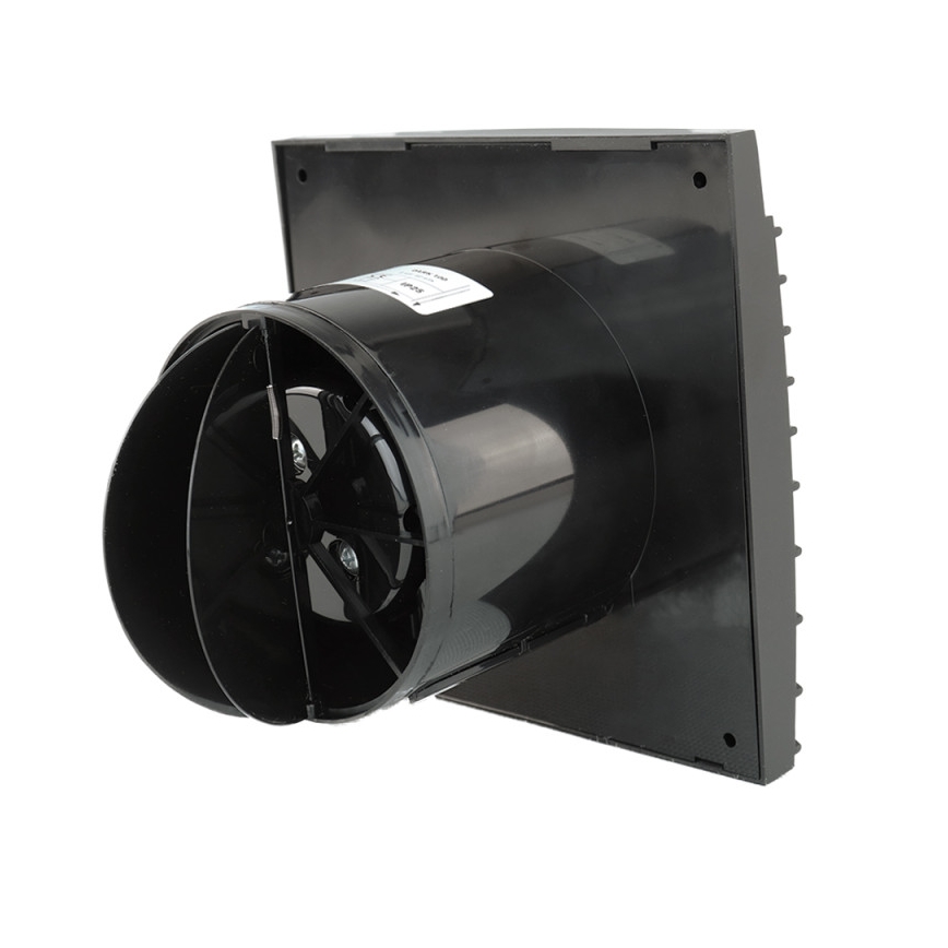 Dalap 41095ZW - Ventilateur axial avec minuterie et capteur d'humidité 100 DARK ZW 8,4W/230V