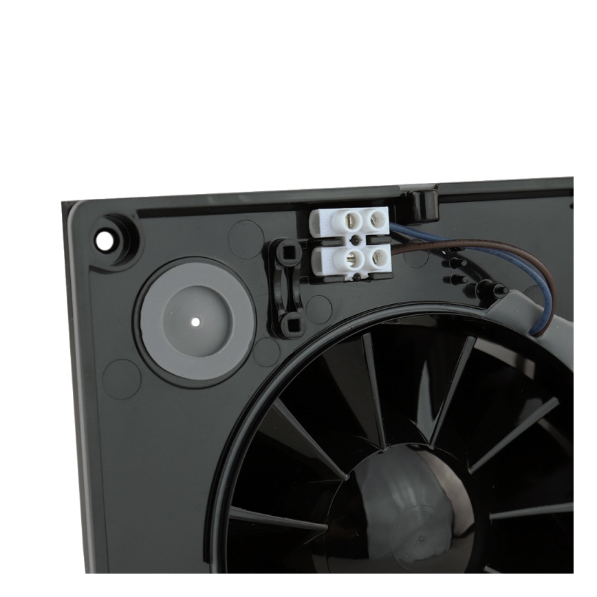 Dalap 41096ZW - Ventilateur axial temporisé 125 DARK ZW 10W/230V