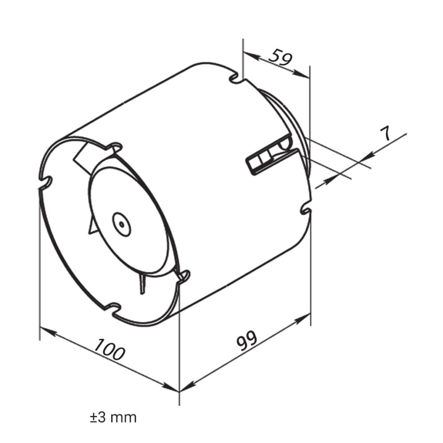 Dalap 41401 - Ventilateur axial pour conduit 100 SD 16 W/230 V