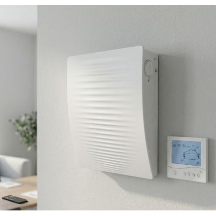 Dalap 55561 - Set di 2 recuperatori d'aria per ambiente ZEPHIR SIMPLE DOUBLE 7,61W/230V