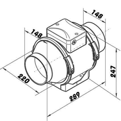 Dalap 8210 - Axiallüfter AP PROFI 150 50W/230V