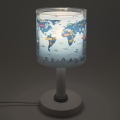 Dalber 40671 - Lampada da tavolo LED per bambini WORLD 1xG4/4W/230V blu