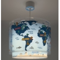 Dalber 40672 - Lustre pour enfants WORLD 1xE27/15W/230V bleu