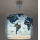 Dalber 40672 - Lustre pour enfants WORLD 1xE27/15W/230V bleu