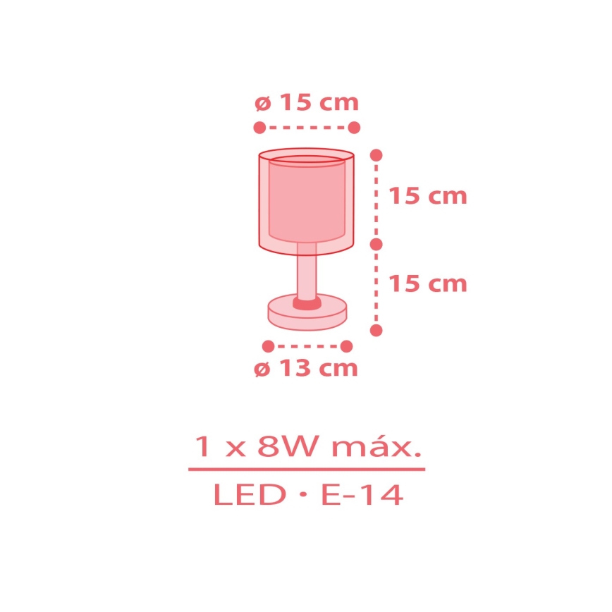 Dalber 41191 - Lampe pour enfants RAINBOW 1xE14/8W/230V multicolore