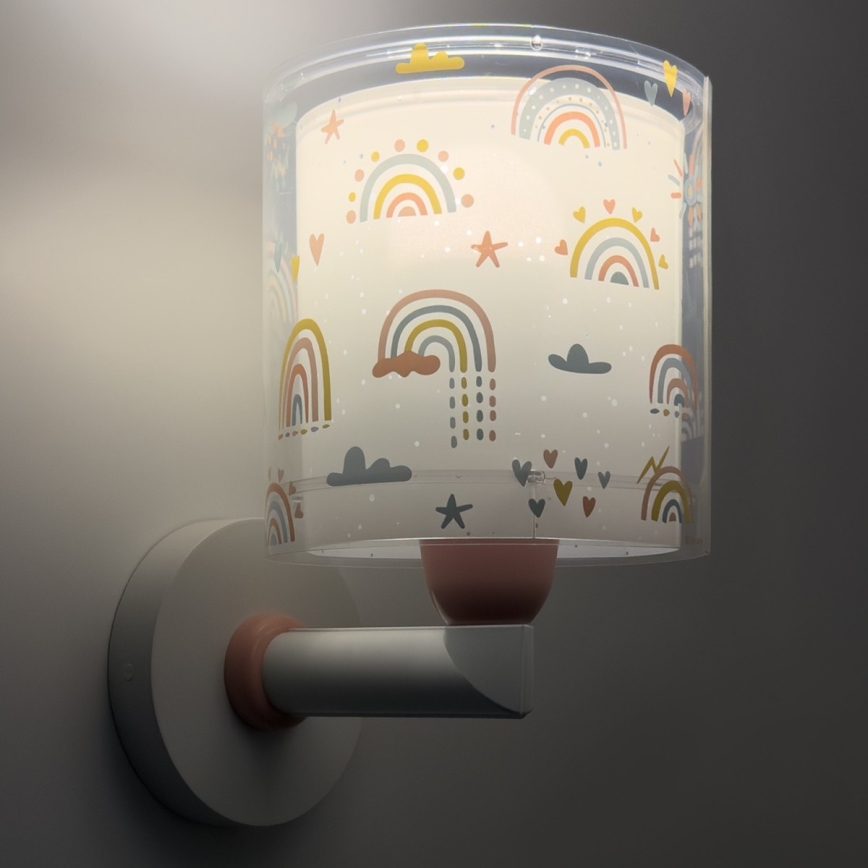 Dalber 41199 - Kinder-Wandleuchte RAINBOW 1xE27/15W/230V mehrfarbig