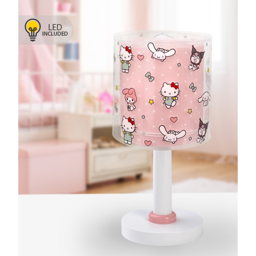 Dalber 41251 - Lampada notturna LED per bambini HELLO KITTY&FRIENDS 1xG4/4W/230V rosa