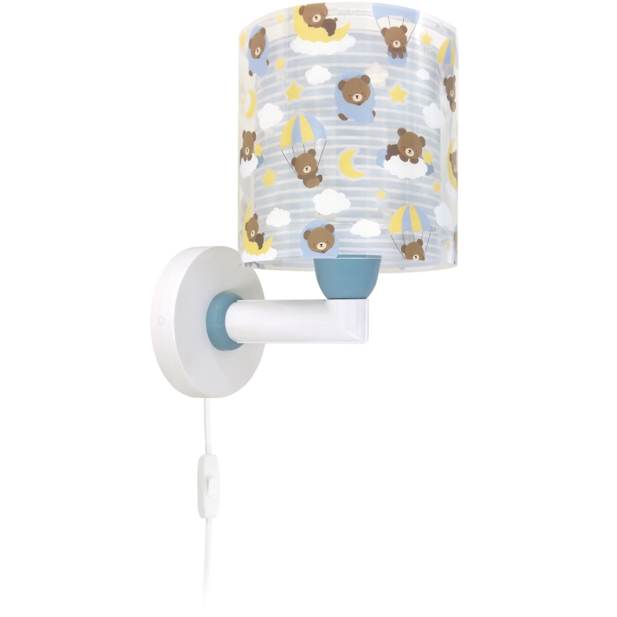 Dalber 41579T - Lampe murale pour enfant BABY TEDDY 1xE27/15W/230V bleue