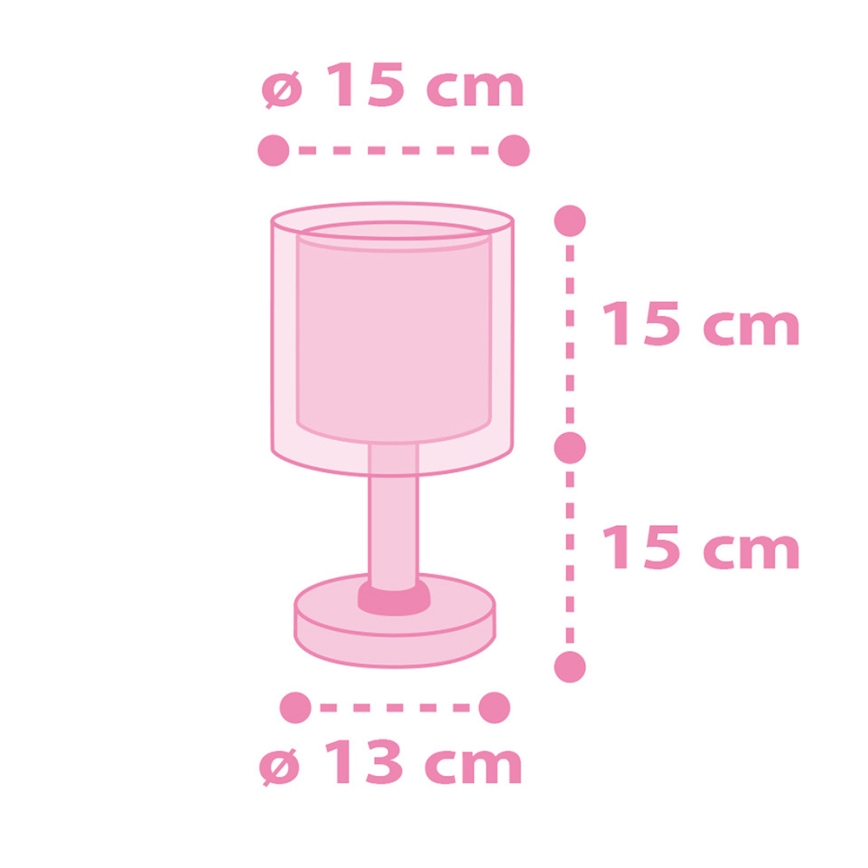 Dalber 41591N - Lampe de chevet LED pour enfant UNICORNS 1xG4/4W/230V rose