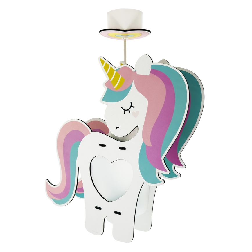 Dalber 41597 - Hängeleuchte für Kinder UNICORN 1xE27/15W/230V