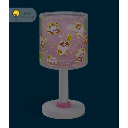 Dalber 41761S - Lampe de chevet LED pour enfant KAWAII FRIENDS 1xG4/4W/230V rose