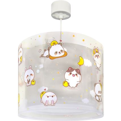 Dalber 41762E - Lampadario per cameretta KAWAII FRIENDS 1xE27/15W/230V grigio