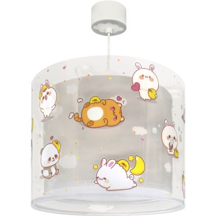 Dalber 41762E - Lustre pour enfant KAWAII FRIENDS 1xE27/15W/230V gris