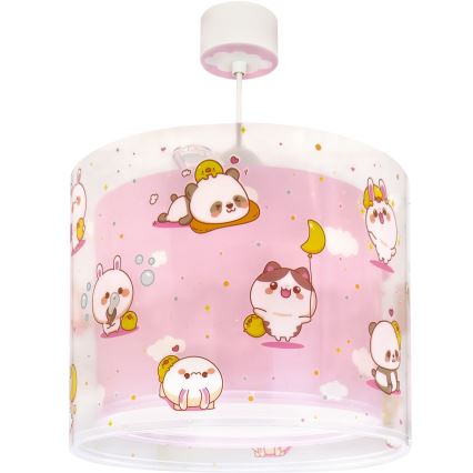 Dalber 41762S - Lustre pour enfants KAWAII FRIENDS 1xE27/15W/230V rose