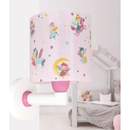 Dalber 42499 - Lampada da parete per bambini FAIRY DREAMS 1xE27/15W/230V