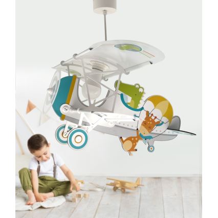 Dalber 54542 - Suspension enfant LITTLE CROCODILE 1xE27/15W/230V