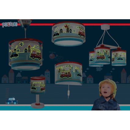 Dalber 60611N - Lampada da comodino LED per bambini POLICE 1xG4/4W/230V multicolore