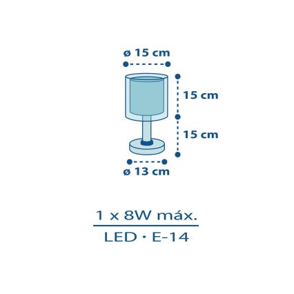Dalber 60611N - Lampada da comodino LED per bambini POLICE 1xG4/4W/230V multicolore