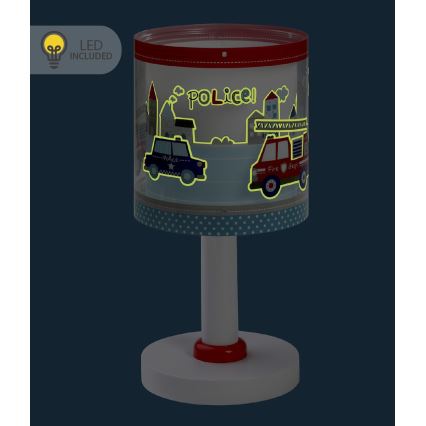 Dalber 60611N - LED-Kinderlampe POLICE 1xG4/4W/230V mehrfarbig