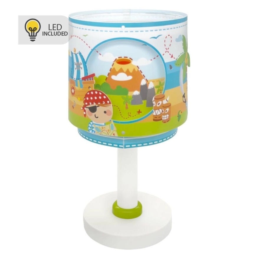 Dalber 60651N - Lampada da comodino LED per bambini PIRATE ISLAND 1xG4/4W/230V multicolore