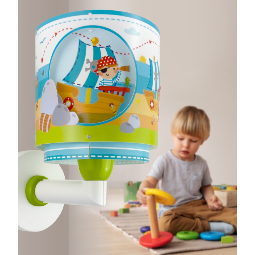 Dalber 60659 - Applique per bambini PIRATA ISLAND 1xE27/15W/230V