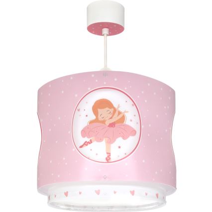 Dalber 60912 - Lampadario per cameretta PRINCESS DANCE 1xE27/15W/230V rosa