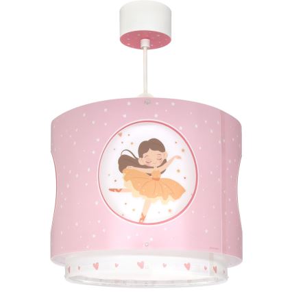 Dalber 60912 - Lustre pour enfant PRINCESS DANCE 1xE27/15W/230V rose
