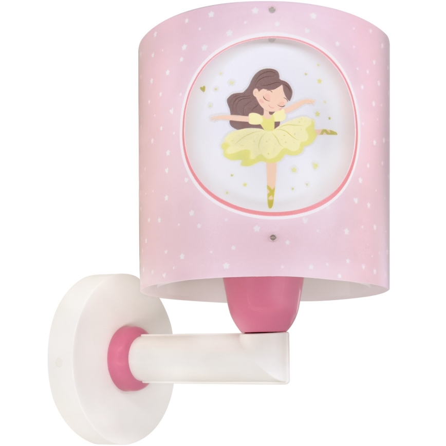 Dalber 60919 - Kinder-Wandleuchte PRINCESS DANCE 1xE27/15W/230V rosa