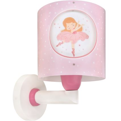 Dalber 60919 - Lampada da parete per cameretta PRINCESS DANCE 1xE27/15W/230V rosa