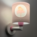 Dalber 60919 - Lampe murale pour enfant PRINCESS DANCE 1xE27/15W/230V, rose