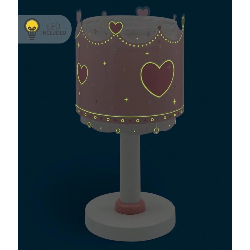 Dalber 61101N - Lampada LED per bambini LITTLE QUEEN 1xG4/4W/230V rosa