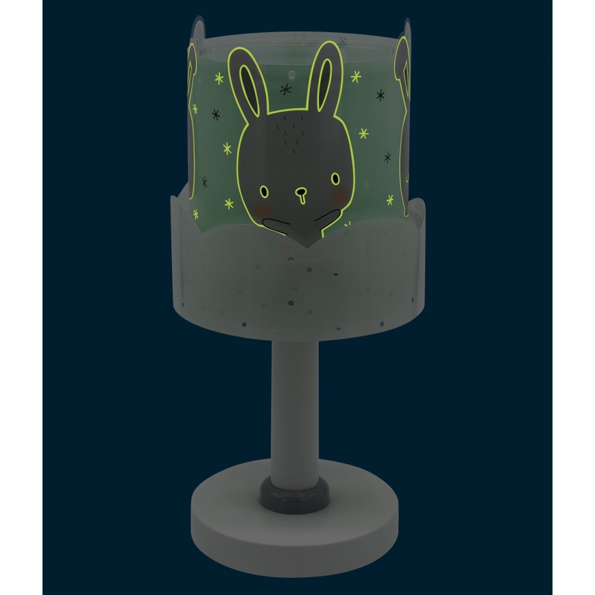 Dalber 61151H - Lampada per bambini BUNNY 1xE14/40W/230V verde
