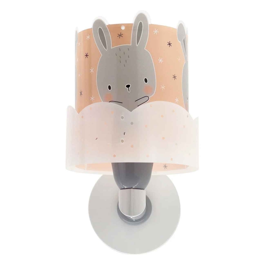 Dalber 61159S - Applique per bambini BUNNY 1xE27/60W/230V arancio