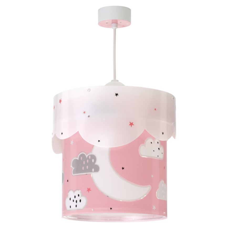 Dalber 61232S - Lampadario per bambini MOON 1xE27/60W/230V