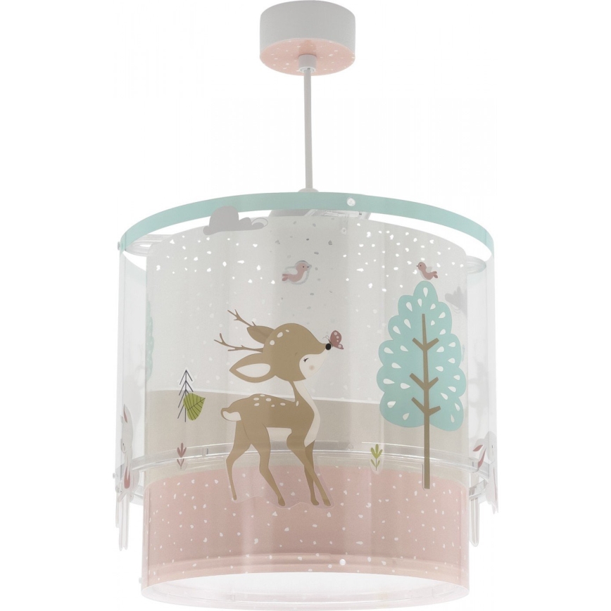 Dalber 61272 - Lustre enfant LOVING DEER 1xE27/60W/230V