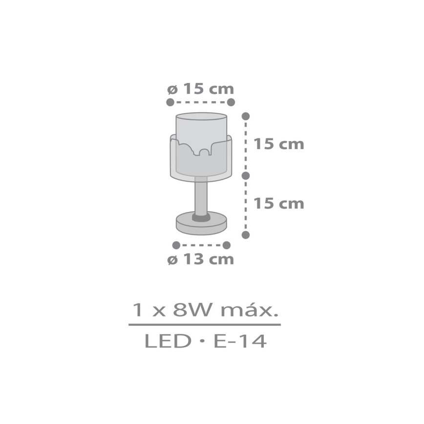 Dalber 61681N - LED-Kinderlampe BABY TRAVEL 1xG4/4W/230V mehrfarbig
