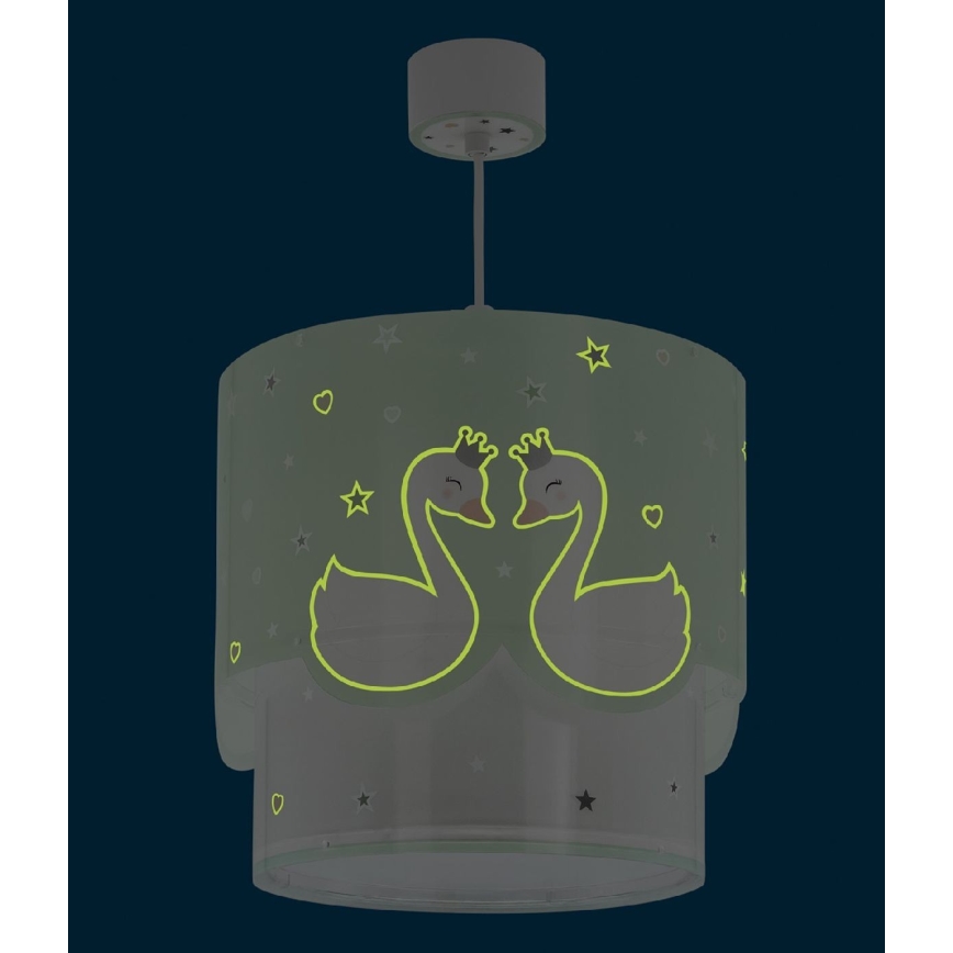 Dalber 61712H - Lustre pour enfant SWEET LOVE 1xE27/60W/230V vert