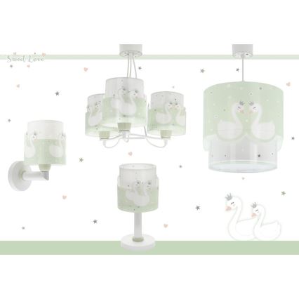 Dalber 61719H - Applique per bambini SWEET LOVE 1xE27/60W/230V verde