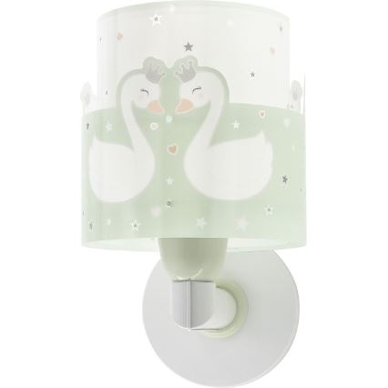 Dalber 61719H - Applique per bambini SWEET LOVE 1xE27/60W/230V verde