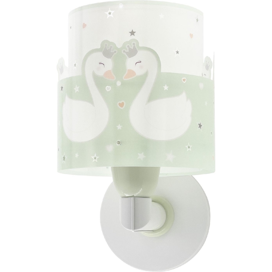 Dalber 61719H - Applique per bambini SWEET LOVE 1xE27/60W/230V verde