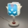 Dalber 61811N - Lampada da comodino LED per bambini BLUE HERO 1xG4/4W/230V bianco/blu