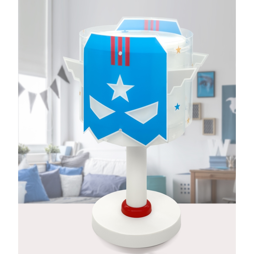 Dalber 61811N - Lampe LED pour enfant BLUE HERO 1xG4/4W/230V blanc/bleu