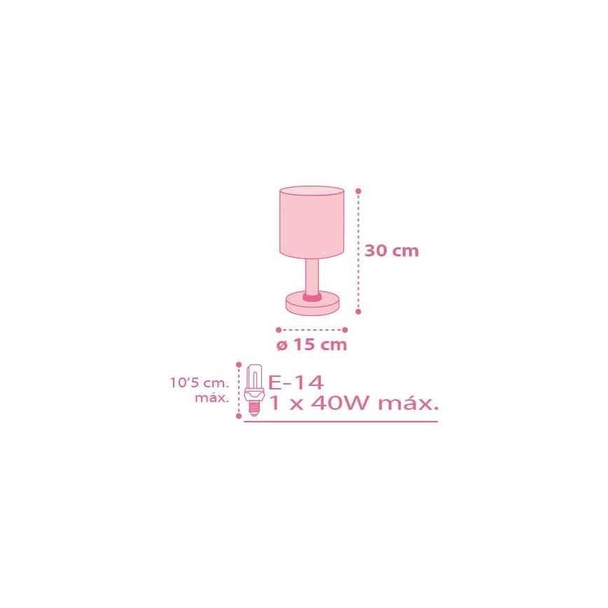 Dalber 62001S - Piccola lampada per bambini COLORS 1xE14/40W/230V