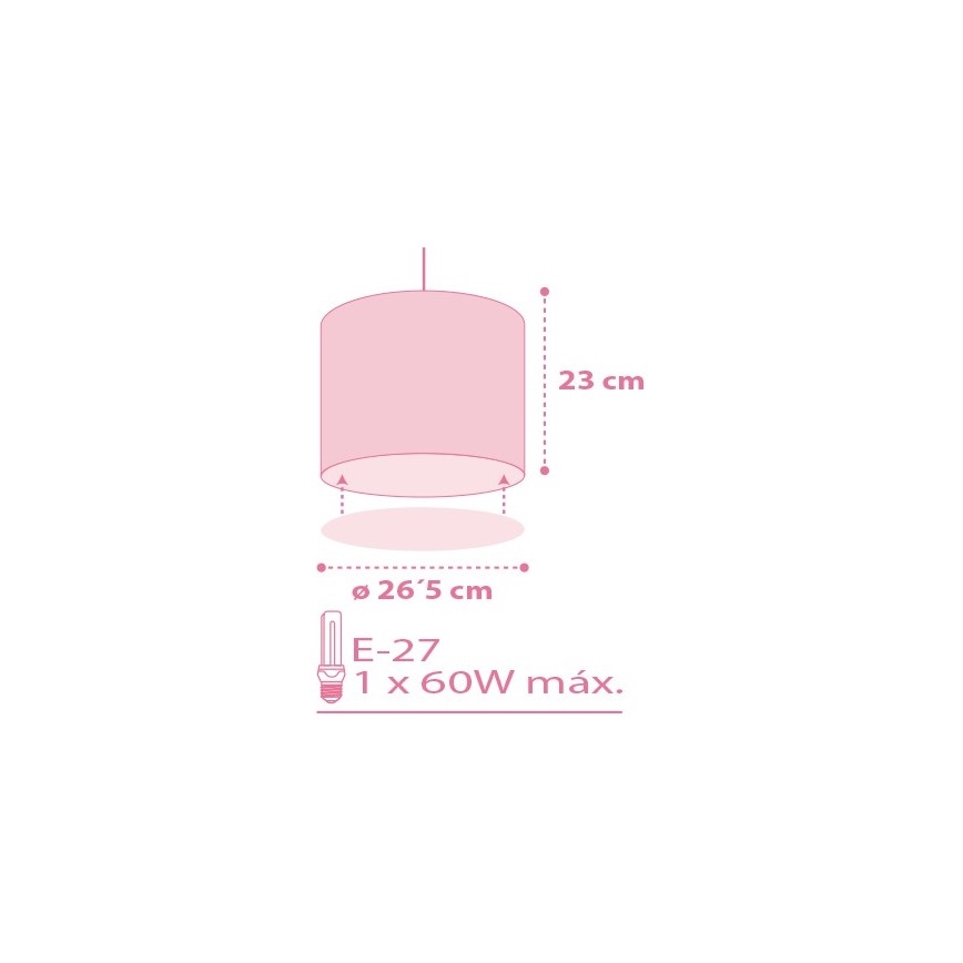 Dalber 62002S - Lampadario per bambini COLORS 1xE27/60W/230V