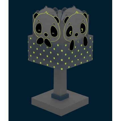 Dalber 63161T - Lampada per bambini PANDA 1xE14/40W/230V blu