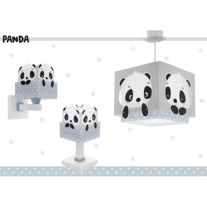 Dalber 63161T - Lampada per bambini PANDA 1xE14/40W/230V blu
