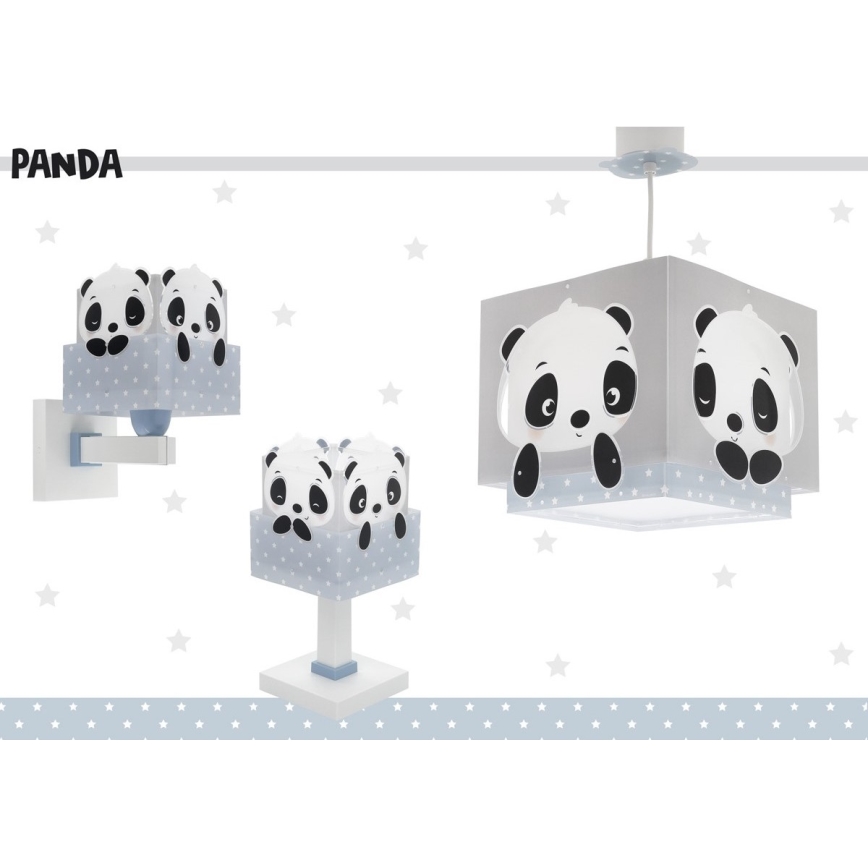 Dalber 63161T - Lampe d'enfant PANDA 1xE14/40W/230V bleue