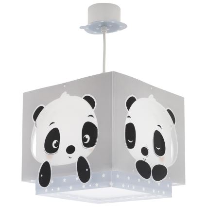 Dalber 63162T - Kinder-Kronleuchter PANDA 1xE27/60W/230V blau