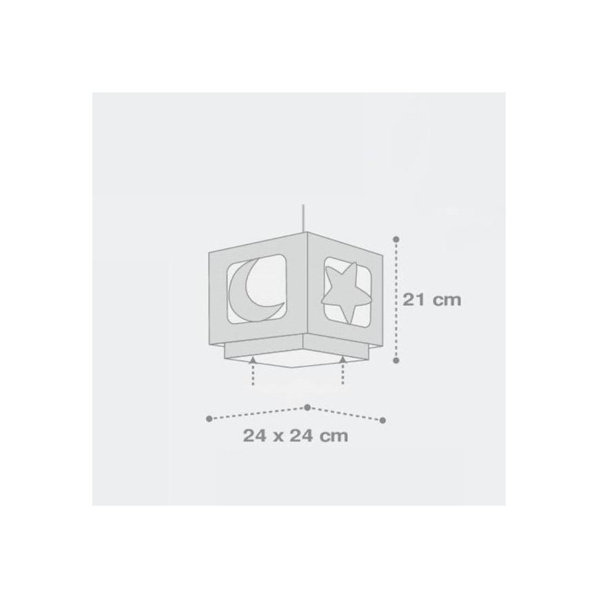 Dalber 63232E - Lustre enfant MOON LIGHT 1xE27/60W/230V